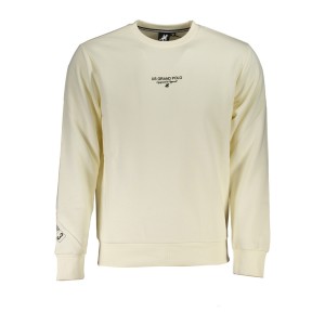 U.S. GRAND POLO USF895 Εκρού Ανδρική Φούτερ Μπλούζα Με Στρογγυλή Λαιμόκοψη