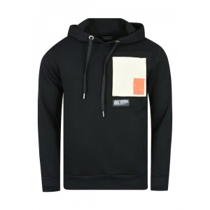 Ανδρικό Φούτερ με Κουκούλα και Τσέπες Paco & Co 2288879 black