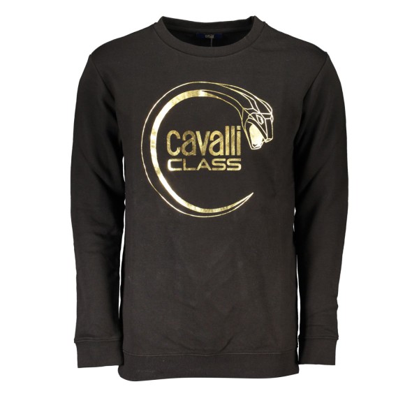 CAVALLI CLASS Ανδρική Μακρυμάνικη Μπλούζα Φούτερ Κανονική Εφαρμογή RXT65ACF062_NE05051 Black