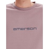 EMERSON Ανδρικό Φούτερ με Στρόγγυλη Λαιμόκοψη 232.EM20.10 Dusty Mauve 4