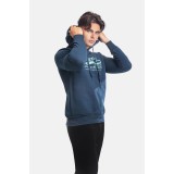 Paco & Co 2381071 Navy Ανδρικό Φούτερ με Κουκούλα 2