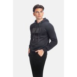 Paco & Co 2381072 Black Ανδρικό Φούτερ με Κουκούλα 2