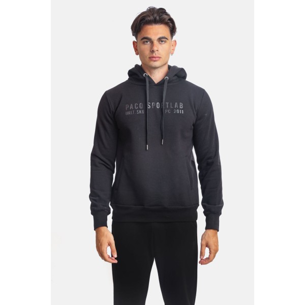 Paco & Co 2381074 Black Ανδρικό Φούτερ με Κουκούλα