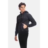 Paco & Co 2381074 Black Ανδρικό Φούτερ με Κουκούλα 2