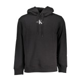 CALVIN KLEIN J30J323749_NERO_BEH Black Ανδρική Μακρυμάνικη Μπλούζα Φούτερ Με κουκούλα Κανονικ΄η Εφαρμογή 1
