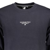 U.S. GRAND POLO USF895_BLBLU Μπλε Ανδρική Φούτερ Μπλούζα Με Στρογγυλή Λαιμόκοψη 3
