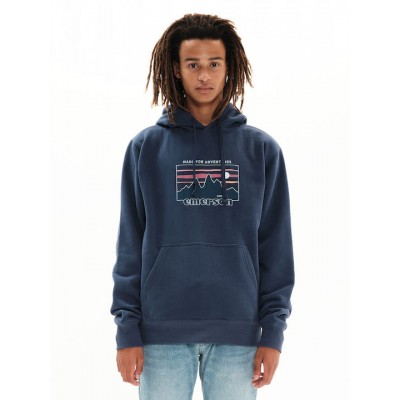 Emerson 222.EM20.03 Ανδρικό Φούτερ με Κουκούλα Navy Μπλε