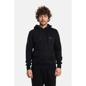 Life Style Butiken Butiken Ανδρική Μακρυμάνικη Μπλούζα Φούτερ με Κουκούλα LS12481070 Black