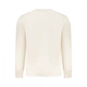 CALVIN KLEIN Ανδρική Μακρυμάνικη Μπλούζα Φούτερ Με Στρογγυλή Λαιμόκοψη J30J327119_BEPDH Εκρού