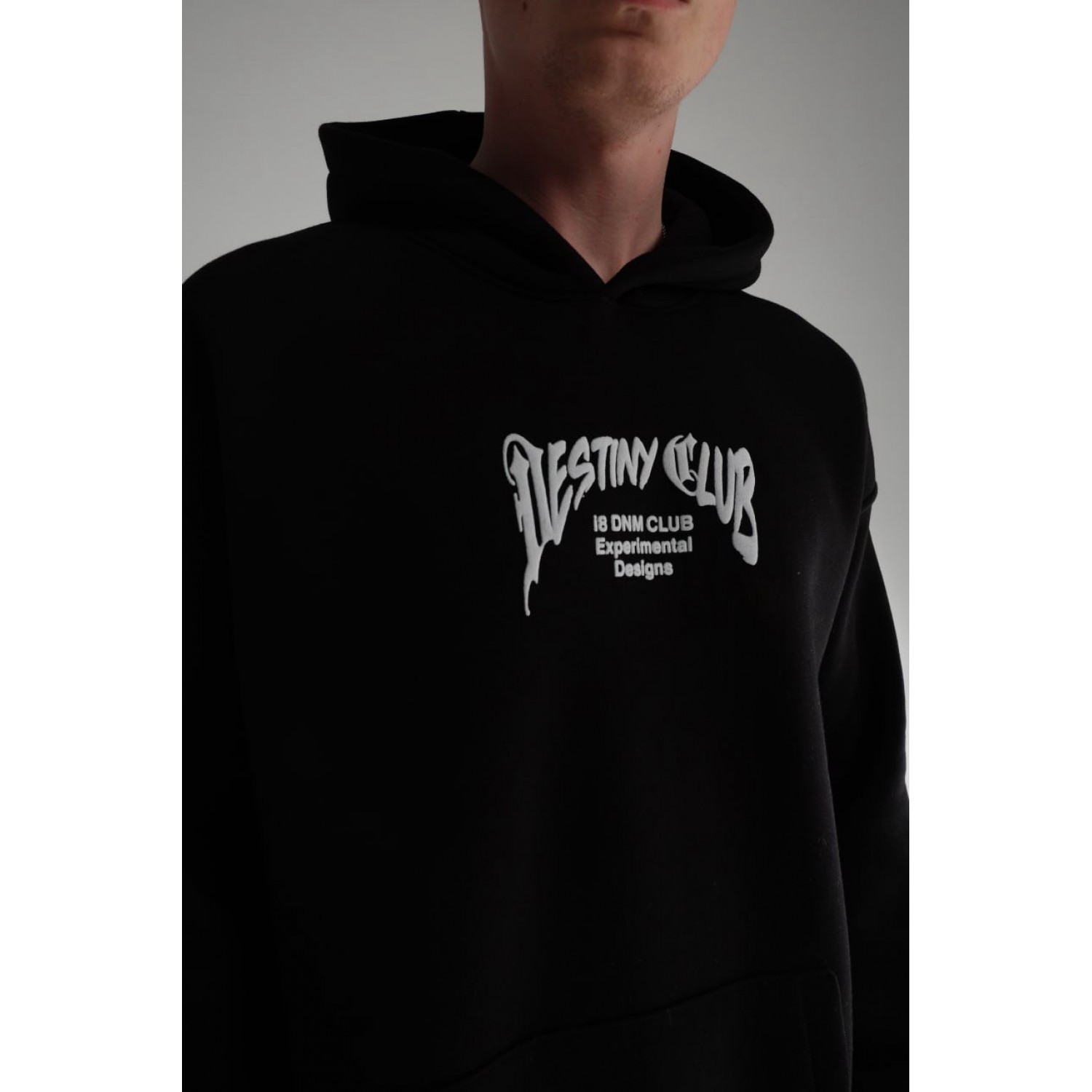 Life Style Butiken Ανδρική Μακρυμάνικη Φούτερ με κουκούλα Oversized LS190504 Black