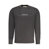 CALVIN KLEIN Ανδρική Μακρυμάνικη Μπλούζα Φούτερ Με Στρογγυλή Λαιμόκοψη J30J327119_NEBEH Black 1
