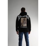 Life Style Butiken Ανδρική Μακρυμάνικη Φούτερ με κουκούλα Oversized LS190504 Black 4