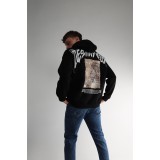 Life Style Butiken Ανδρική Μακρυμάνικη Φούτερ με κουκούλα Oversized LS190504 Black 5