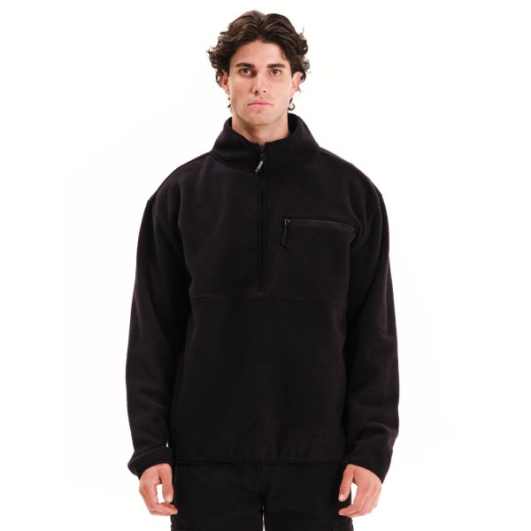 EMERSON ΑΝΔΡΙΚΟ FLEECE ΜΕ ΑΝΟΙΓΜΑ ΦΕΡΜΟΥΑΡ ΜΕΧΡΙ ΤΟ ΣΤΗΘΟΣ 252.EM28.06 BLACK