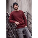 Life Style Butiken Ανδρική μακρυμάνικη φούτερ LS12481050 Burgundy 1