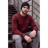 Life Style Butiken Ανδρική μακρυμάνικη φούτερ LS12481050 Burgundy 2