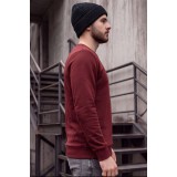 Life Style Butiken Ανδρική μακρυμάνικη φούτερ LS12481050 Burgundy 4