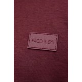 Life Style Butiken Ανδρική μακρυμάνικη φούτερ LS12481050 Burgundy 6