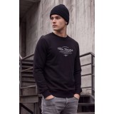 Life Style Butiken Ανδρική μακρυμάνικη φούτερ LS12681051 BLACK 1