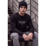 Life Style Butiken Ανδρική μακρυμάνικη φούτερ LS12681051 BLACK 5