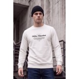 Life Style Butiken Ανδρική μακρυμάνικη φούτερ LS12681051 OFF WHITE 1