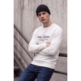 Life Style Butiken Ανδρική μακρυμάνικη φούτερ LS12681051 OFF WHITE 6
