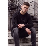 Life Style Butiken Ανδρική Μπλούζα Φούτερ χωρίς Κουκούλα LS12681052 Black 3