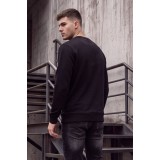 Life Style Butiken Ανδρική Μπλούζα Φούτερ χωρίς Κουκούλα LS12681052 Black 4