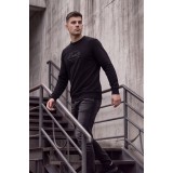 Life Style Butiken Ανδρική Μπλούζα Φούτερ χωρίς Κουκούλα LS12681052 Black 5