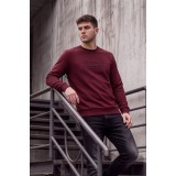 Life Style Butiken Ανδρική Μπλούζα Φούτερ χωρίς Κουκούλα LS12681052 Μπορντό (Burgundy) 2