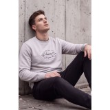 Life Style Butiken Ανδρική Μπλούζα Φούτερ χωρίς Κουκούλα LS12681052 Light Grey 5