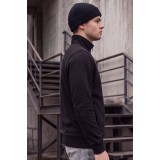 Life Style Butiken Ανδρικό Βαμβακερό Φούτερ Half-Zip με Όρθιο Γιακά και Τσέπες LS12681059 BLACK 3