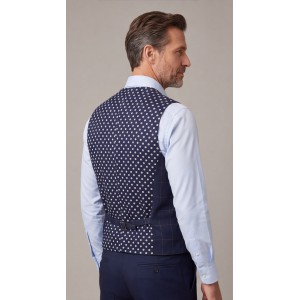 Life Style Butiken Ανδρικό Γιλέκο Καρό LS143567 NAVY Με Καφέ Διχρωμίες Ανδρικά