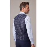 Life Style Butiken Ανδρικό Γιλέκο Καρό LS143567 NAVY Με Καφέ Διχρωμίες 3
