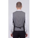 Life Style Butiken Ανδρικό Γιλέκο Καρό Με Αλυσίδα LS1976 BLACK 4