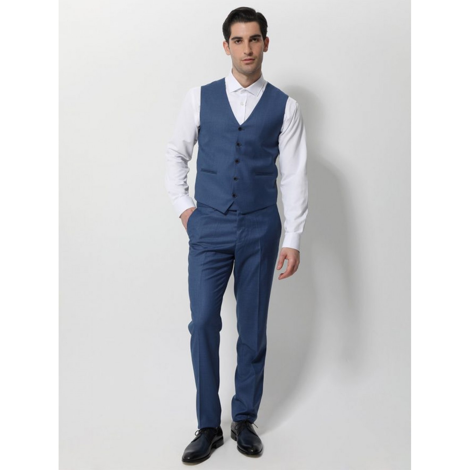 TRESOR Κοστούμι Με Γιλέκο ROMA 1698 Μπλε