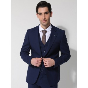 TRESOR Κοστούμι Με Γιλέκο ITALO 1699 Μπλε