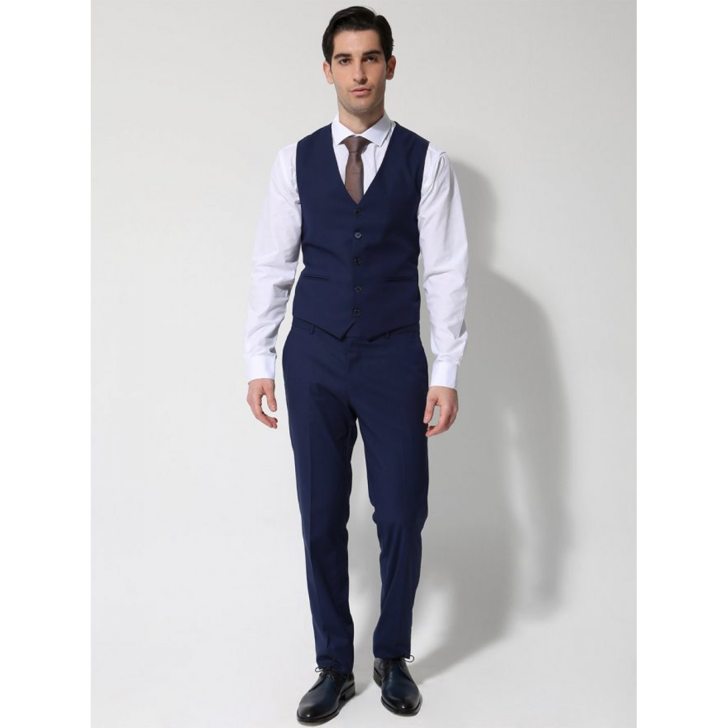 TRESOR Κοστούμι Με Γιλέκο ITALO 1699 Μπλε