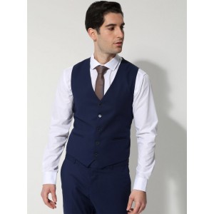 TRESOR Κοστούμι Με Γιλέκο ITALO 1699 Μπλε