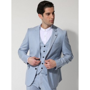 TRESOR Κοστούμι Με Γιλέκο ROMA 1698 Σιελ