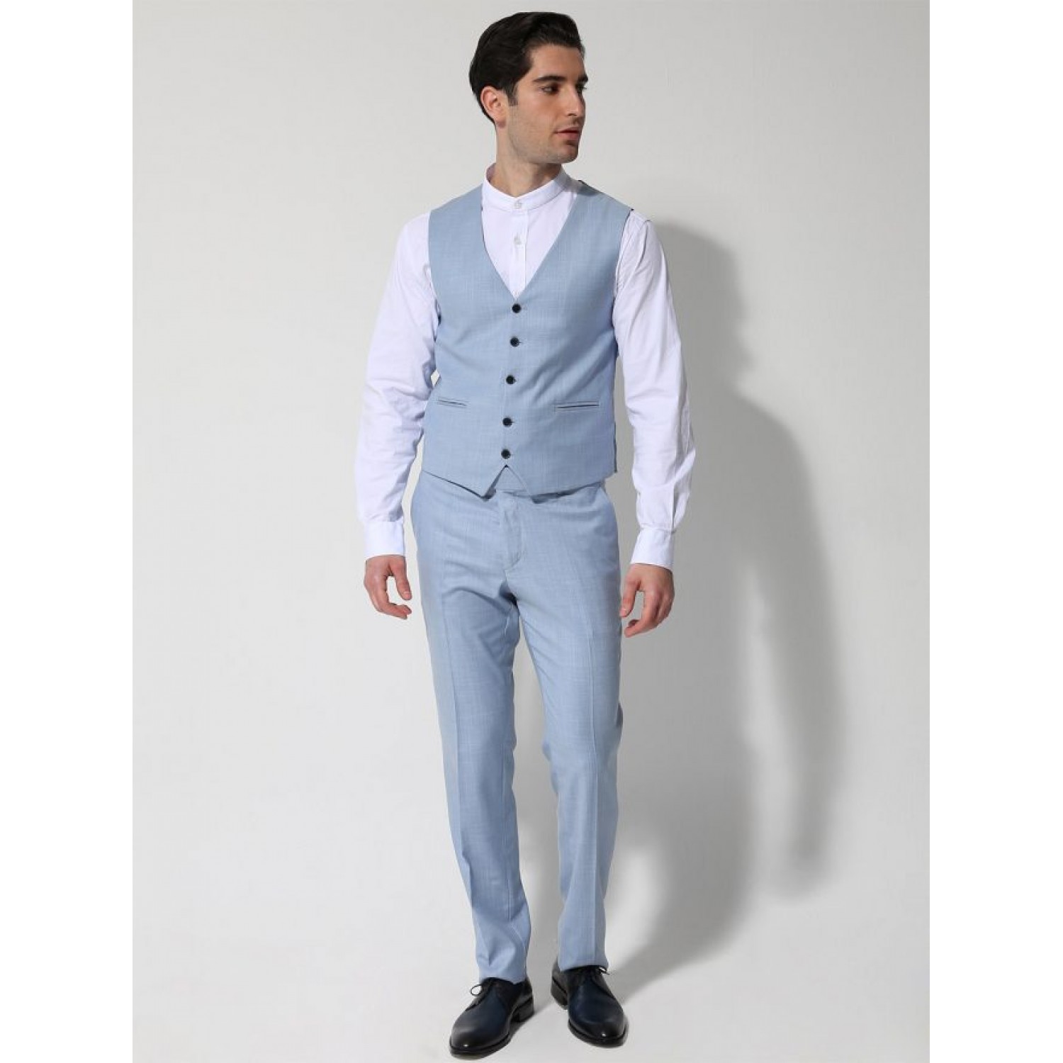 TRESOR Κοστούμι Με Γιλέκο ROMA 1698 Σιελ