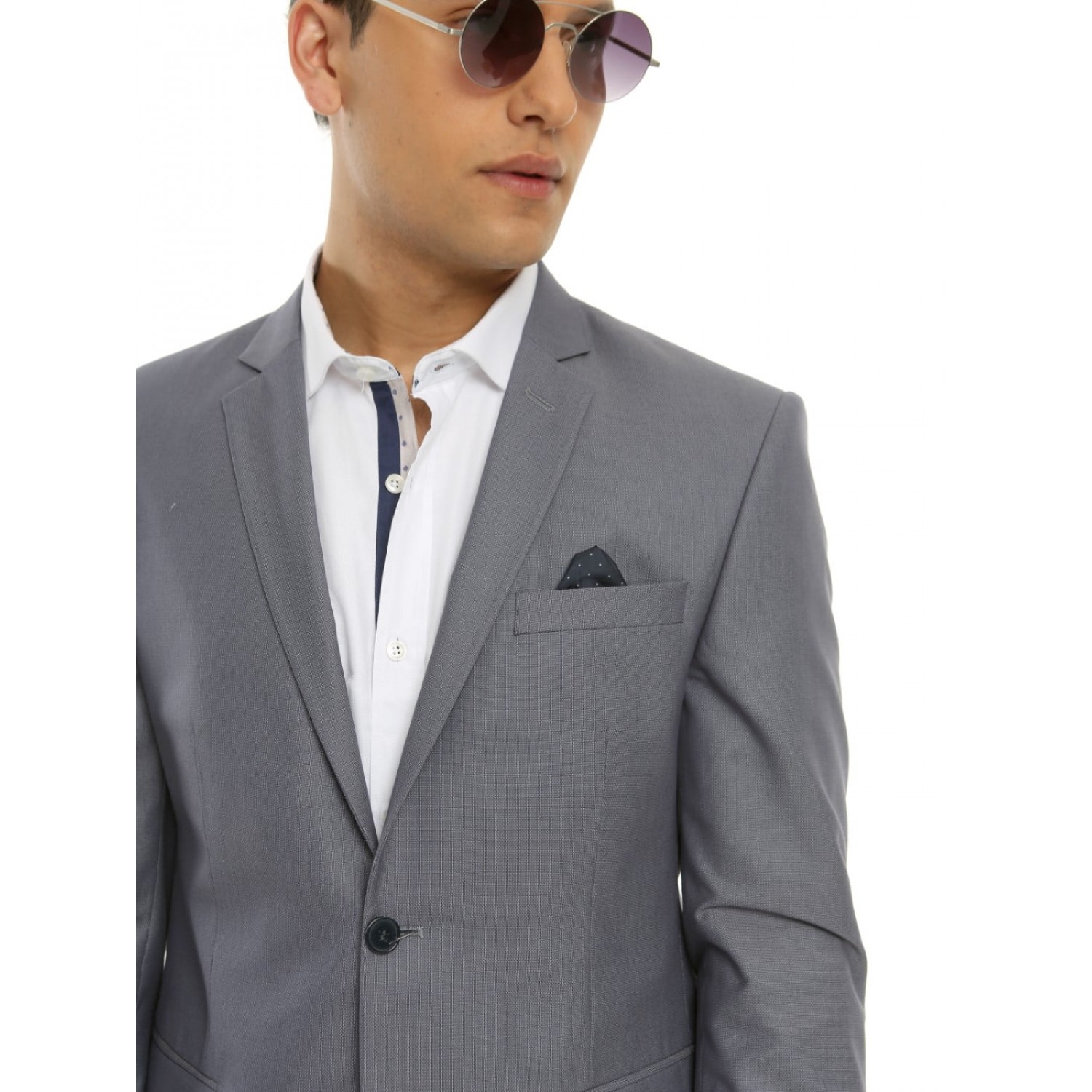 Ανδρικό κοστούμι σε Μπλε-Γκρι Alfio Tresor 1970