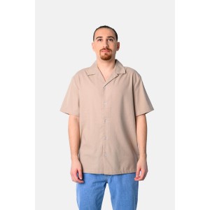 Life Style Butiken Σετ Λινό παντελόνι με πουκάμισο LS12548524 Μπεζ