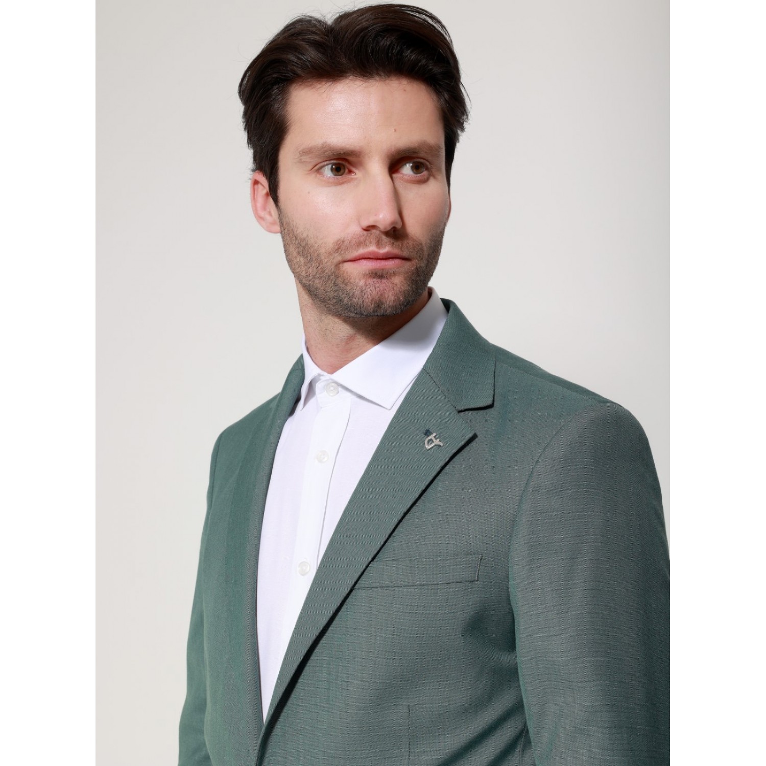 Life Style Butiken LS33-1614 Πράσινο Ανδρικό Κοστούμι Slim 