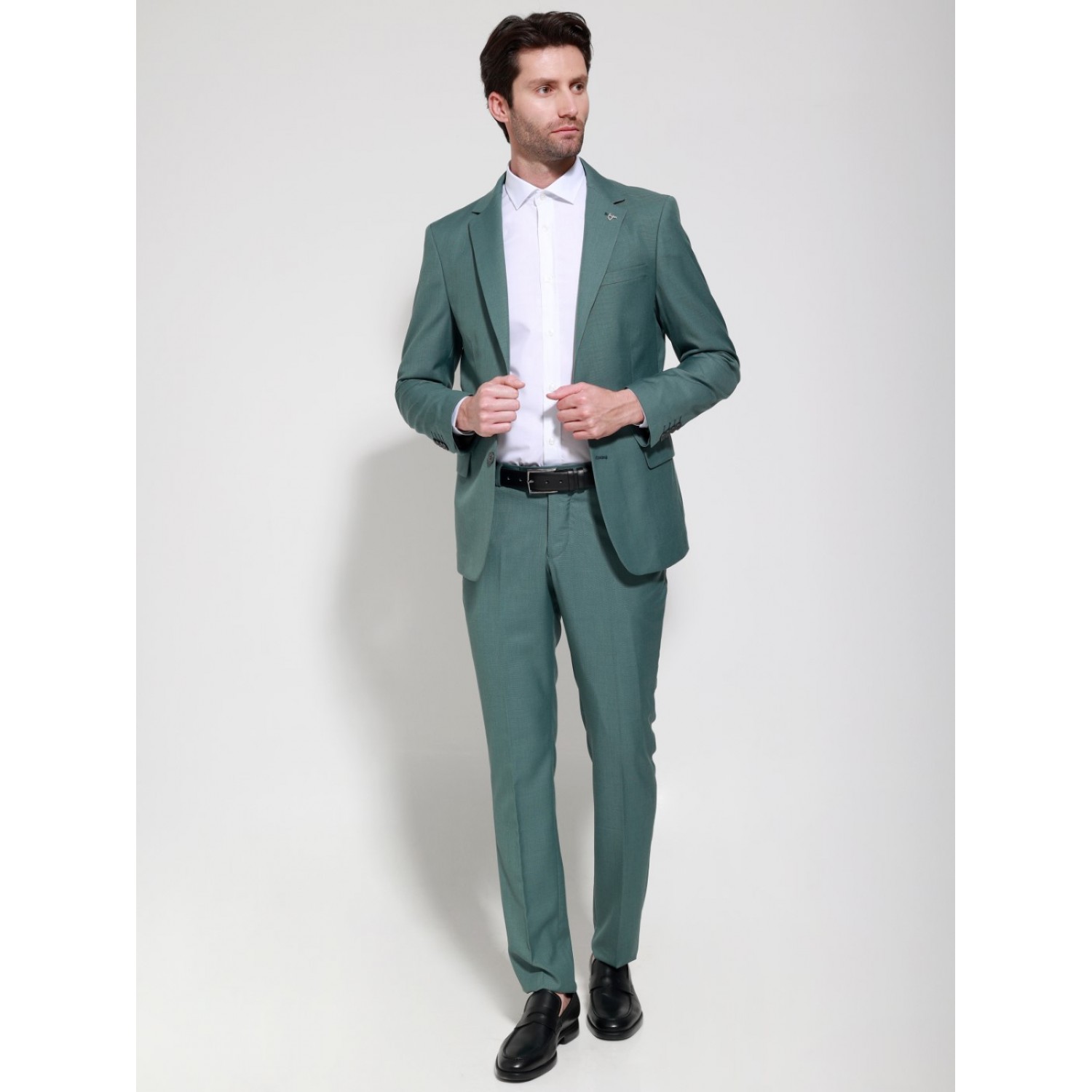 Life Style Butiken LS33-1614 Πράσινο Ανδρικό Κοστούμι Slim 