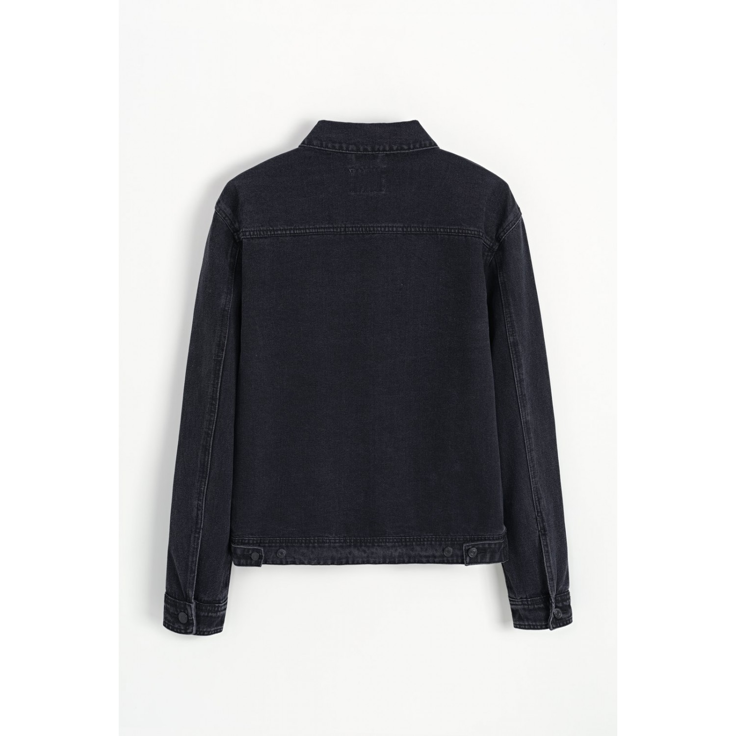 Life Style Butiken Σετ Jean παντελόνι με Jean jacket LS149631 Black