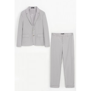 Life Style Butiken Ανδρικό Κοστούμι Slim Fit LS1FSX2125124 Γκρι