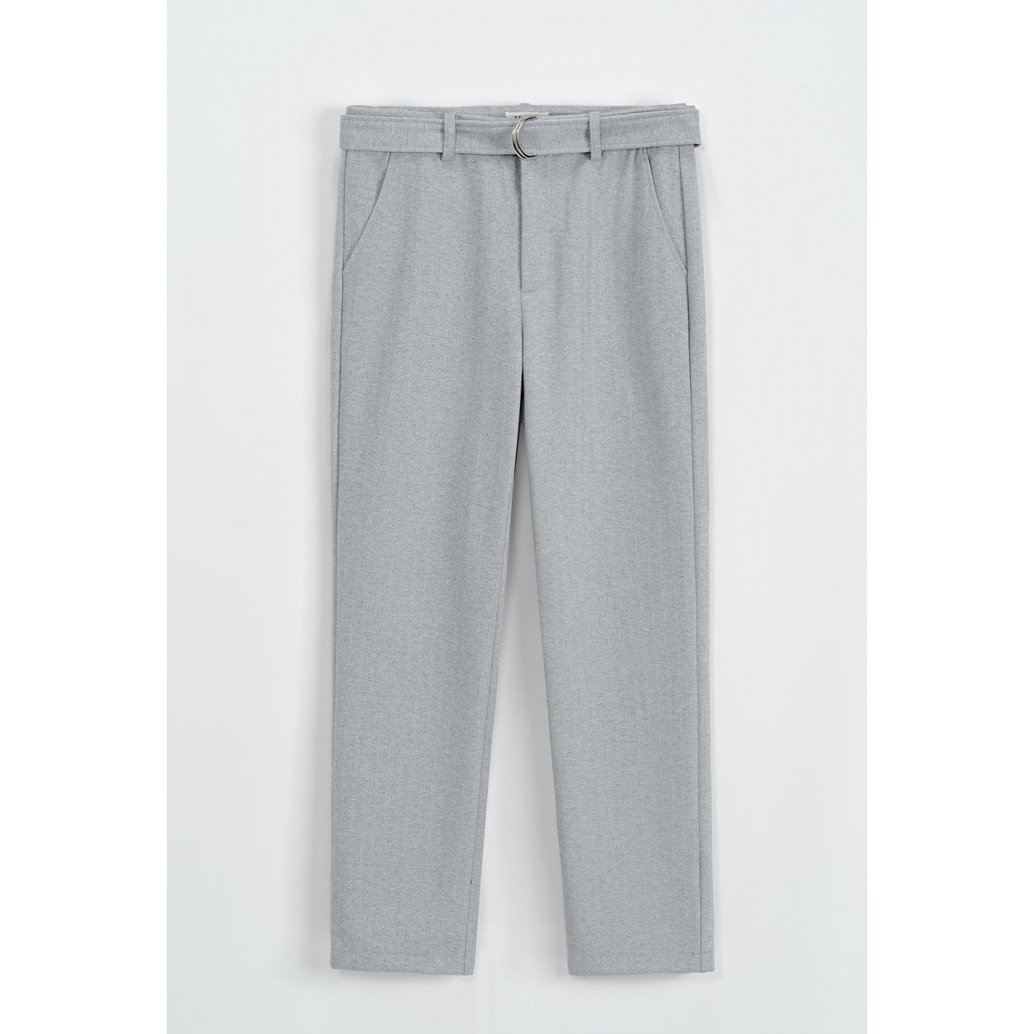 Life Style Butiken Σετ Υφασμάτινο παντελόνι με Jacket LS124M234 Γκρι