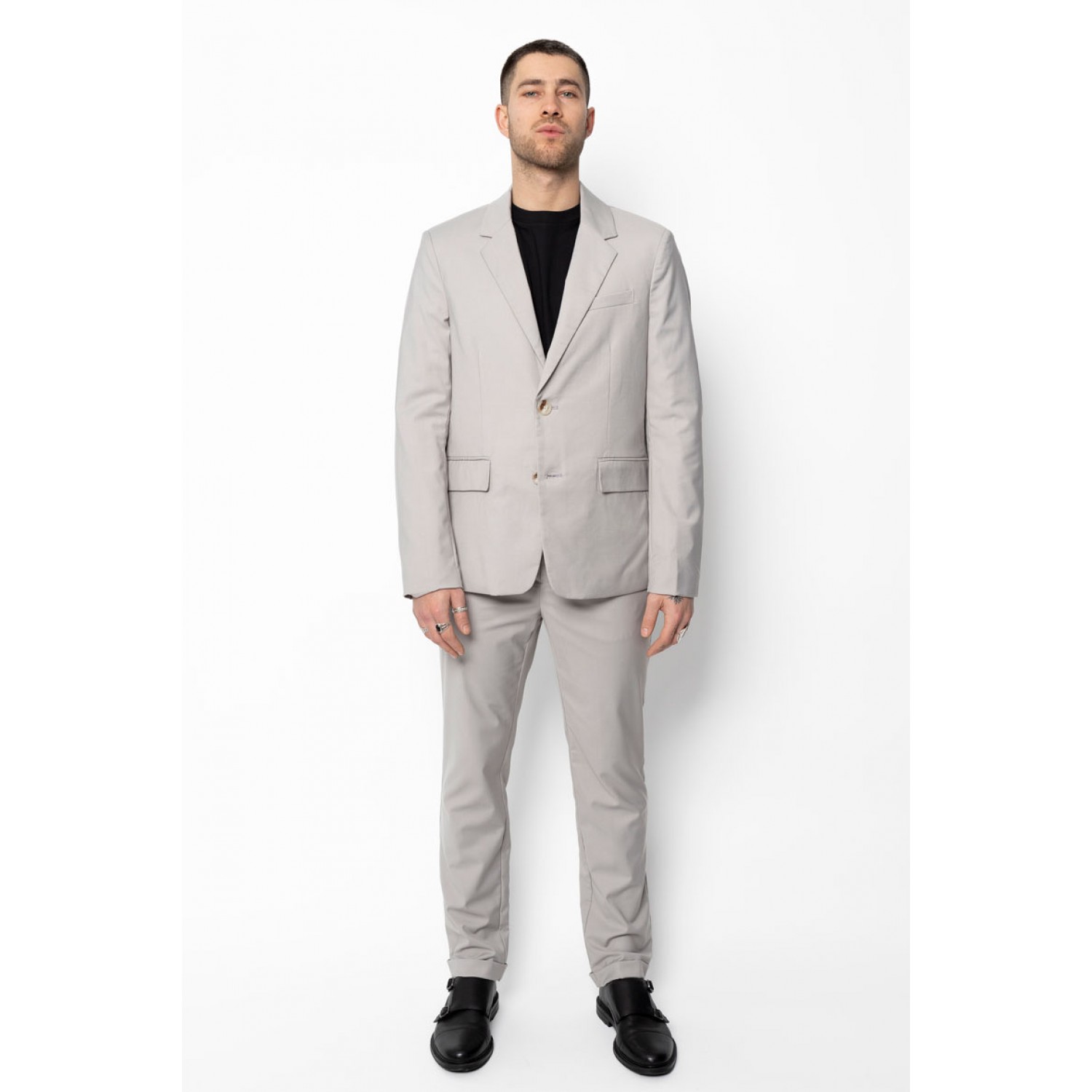 Life Style Butiken Ανδρικό Κοστούμι Slim Fit LS1FSX2125124 Γκρι