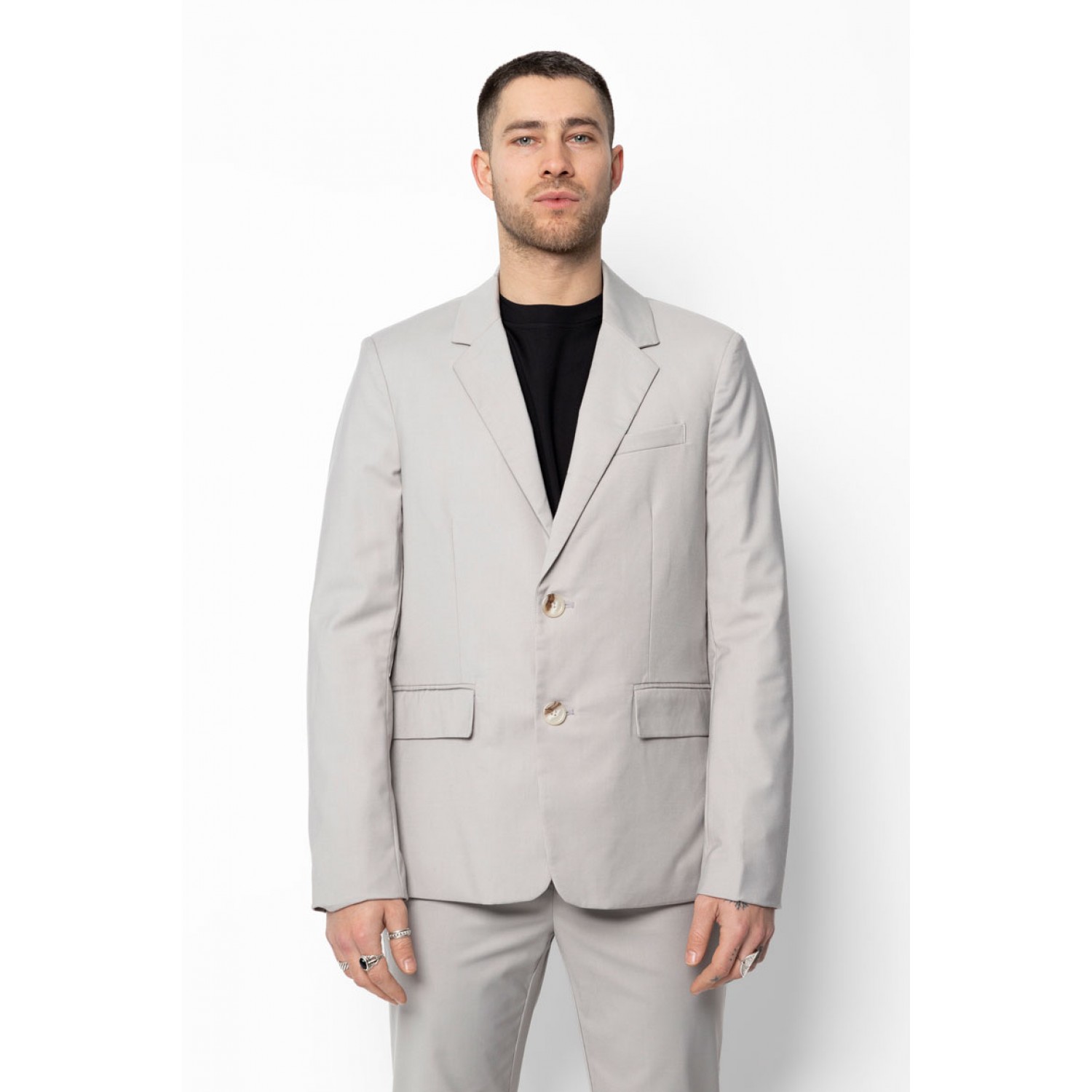 Life Style Butiken Ανδρικό Κοστούμι Slim Fit LS1FSX2125124 Γκρι